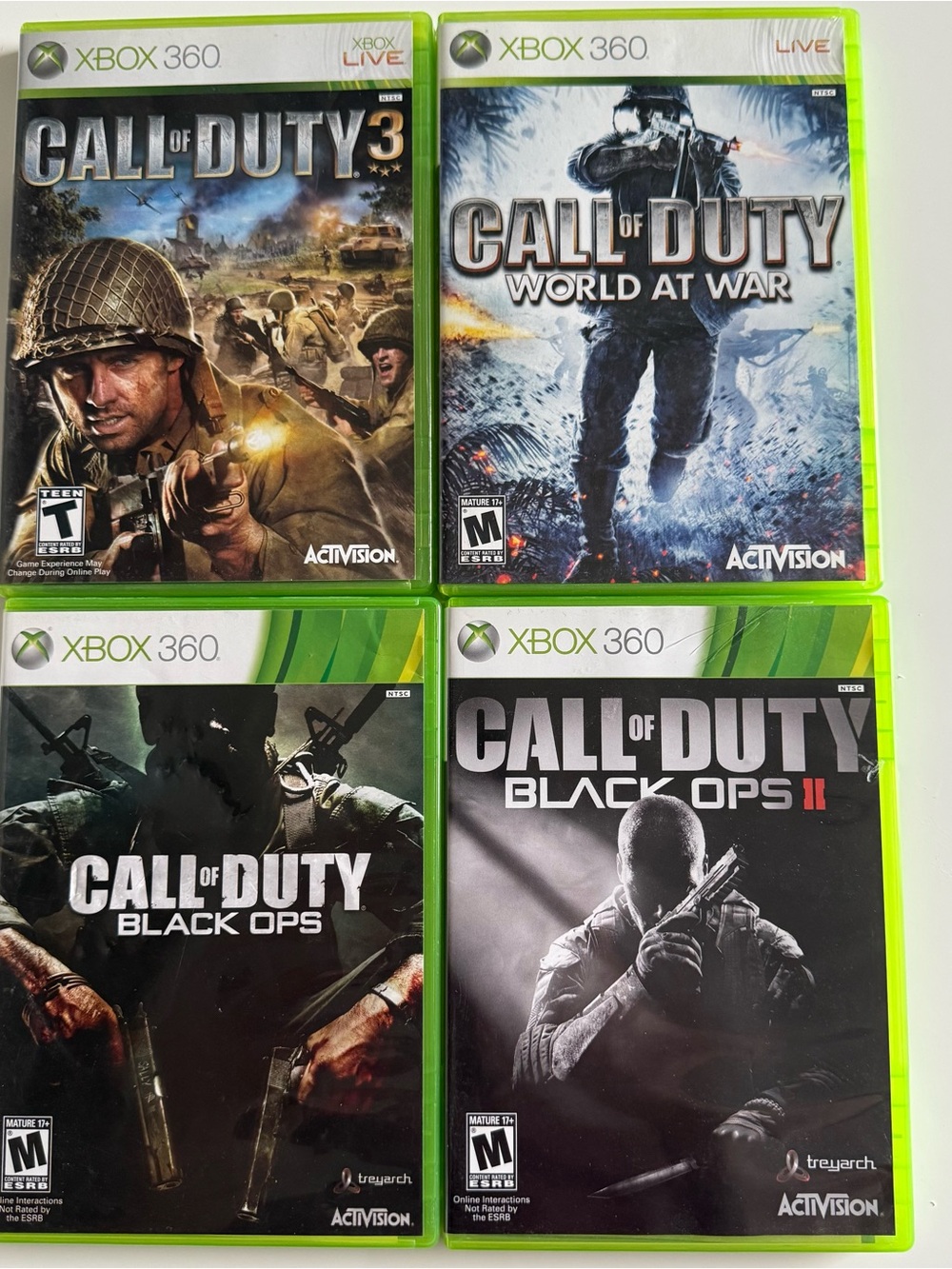 Microsoft Xbox 360 Call of Duty Game Set - Black & Green